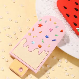 Nouveau design anneau de dentition en silicone forme de crème glacée en silicone de qualité alimentaire sans BPA jouet de dentition à mâcher pour bébé - Product Image 3