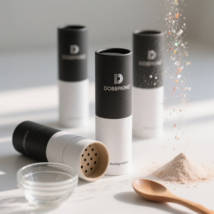 Recipiente de tubo de papel de especias de grado alimenticio reciclable biodegradable impreso personalizado de nuevo diseño con tapa de coctelera de tamiz - Product Image 5