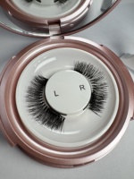 Kit de faux cils en vison magnétique naturel en gros Eyeliner magnétique invisible cils 3D doux réutilisables de marque privée