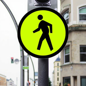 علامة تحذير الطريق علامة مخصصة مستديرة لوحة الألومنيوم علامة المرور - Product Image 6