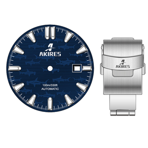 Reloj de pulsera deportivo automático, de acero inoxidable, con corona y tornillo hacia abajo, 200m - Product Image 5