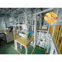 Usine de mouture de maïs personnalisée pour la production de semoule et de farine tamisée pour l'ugali au Kenya