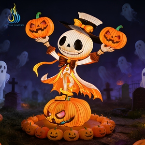 Lanterne Citrouille Fantôme Personnalisée Faite à la Main, Étanche, pour <span class=keywords><strong>Halloween</strong></span> – Offre Spéciale - Product Image 2