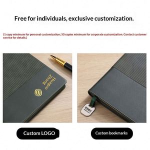Coffret Cadeau de Bloc-Notes en Cuir PU de Haute Qualité A6 avec Reliure Sans Fil et Impression de Logo Personnalisé - Product Image 2