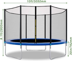 5피트 원형 어린이 트램펄린 안전망 포함 실내외 점핑 침대 - Product Image 4