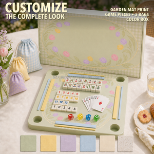 Mesa <span class=keywords><strong>de</strong></span> Mahjong Flotante para Brunch <span class=keywords><strong>de</strong></span> Primavera, Tapete <span class=keywords><strong>de</strong></span> Espuma EVA, Alfombrilla Multijuego para Mahjong Americano, <span class=keywords><strong>Rummy</strong></span> y <span class=keywords><strong>Cartas</strong></span> Impermeables - Product Image 3