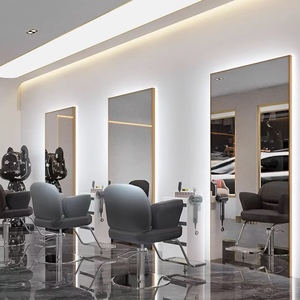 Miroir LED moderne personnalisable de grande taille pour salon de coiffure, usage professionnel en usine et en magasin - Product Image 5