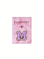 Porte-passeport en cuir PU gaufré avec logo personnalisé et carte du monde, étui de voyage pour passeport, portefeuille pour passeport pour les voyages en plein air