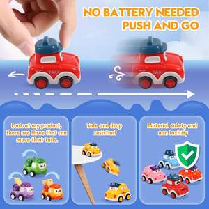 ชุดรถของเล่นก่อสร้างแบบดึงกลับ 12 คัน TGXLAK รุ่น 987A สำหรับเด็กอายุ 36 เดือน-6 ปี - Product Image 4