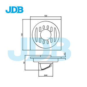 Siphon de sol moderne en acier inoxydable avec fonctions de nettoyage facile et anti-odeurs pour salle de bain, cuisine, baignoire et usage hôtelier - Product Image 6