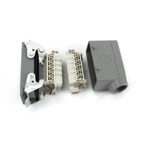 Connecteur Rectangulaire Robuste BYLJQ 16 20 <span class=keywords><strong>32</strong></span> 36 40 Broches, Courant Nominal <span class=keywords><strong>16A</strong></span>, Haute Stabilité Mécanique, Alliage de Cuivre Laiton pour PCB - Product Image 4