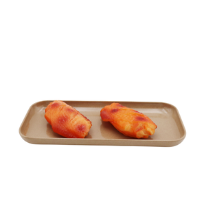 Assiettes en Fibre de Riz de Haute Qualité, Écologiques et Biodégradables, Forme Carrée, Idéales pour Desserts, Fêtes, Fruits – Vente en Gros - Product Image 2