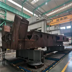 Heavy Steel Fabrication Work For Ship Base Weldment With CNC Machining On Large Boring Mill