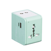 Adaptador de Viaje Universal FOXCAN 20W PD, Enchufe Internacional Todo en Uno con USB-A/C y Logotipo Personalizado