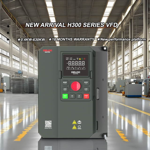 Delixi High Performance 4KW VFD 10KW 37KW 11KW 22KW 15KW Inverter 220V & 380V 3-Phase Vector Control AC Drive Inverter Motor