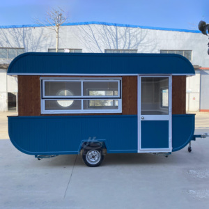 Nuevo Diseño de Carrito de Comida para Hot Dogs, Camión de Comida, Contenedor Estándar Americano, Remolque de Comida con Mesa, Remolque de Comida Móvil Clásico - Product Image 1