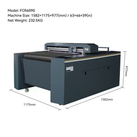 FCR6090 Digitale Rollen-Flachbett-Etikettenstanze Aufkleberpapier-Rollenschneider mit Doppelkopf-Schneideplotter
