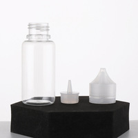 Contenants en PET à presser de 50 ml, 100 ml, 150 ml, 200 ml, bouteille en plastique à embout pointu avec bouchon à vis pour huiles essentielles et savon liquide
