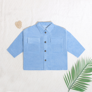 Plusieurs couleurs disponibles personnalisé mode printemps été manteau à manches longues poche Deign enfants garçons veste - Product Image 6