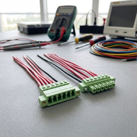 Bloque de terminales de tornillo enchufable de doble cara, cable de terminales multipin para transmisión de señal en equipos industriales
