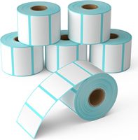 Étiquettes thermiques 2,25 x 1,25 pouces, autocollants à code-barres, étiquettes d'expédition blanches, autocollantes, étiquettes d'envoi avec 1000 étiquettes/rouleau