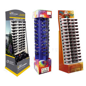 Kacamata portabel mewah kacamata tampilan Promosi kacamata hitam rayban Tampilan berdiri karton berdiri kertas tampilan karton kacamata hitam - Product Image 5