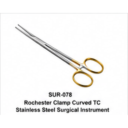 คู่มือการใช้งานเครื่องมือผ่าตัด Rochester Class I แบบหนีบโค้ง ทำจากเหล็กกล้าไร้สนิม TC สำหรับชุดผ่าตัด - Product Image 2