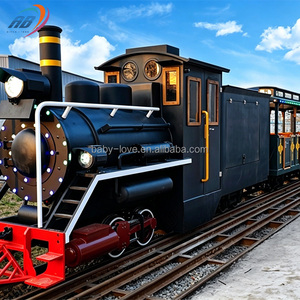 <span class=keywords><strong>Train</strong></span> à vapeur diesel pour parc d'attractions extérieur, <span class=keywords><strong>jeux</strong></span> pour adultes et enfants, <span class=keywords><strong>train</strong></span> joyeux - Product Image 2