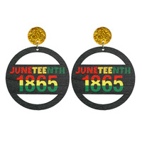 Bijoux d'inspiration africaine Histoire des Noirs Boucles d'oreilles à pompon Juneteenth Rouge Jaune Vert Noir Histoire Mois Boucles d'oreilles de célébration
