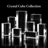 Bloc de cristal transparent K9 poli sur mesure HBL pour gravure laser, souvenirs, présentoirs, artisanat, cadeaux