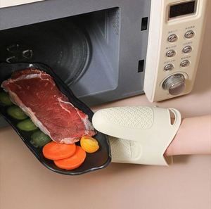 Mitaines de cuisson en silicone imprimées avec clip antidérapant et antiadhésif, accessoires d'isolation pour four, gants de cuisine - Product Image 5