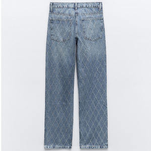 2025 Jeans ketat perempuan seksi kualitas tinggi Jeans desain Jeans pinggang tinggi katun celana Jeans lurus Tinggi - Product Image 4