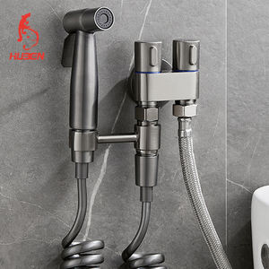 Douche hygiénique pour salle de bain, bidet, pomme de douche, robinet à double sortie, ensembles de robinets d'angle, accessoires de salle de bain, siège de toilette bidet - Product Image 2