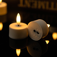 Ensemble de bougies chauffe-plat LED à télécommande en plastique en gros, rechargeables, sans flamme, écologiques, recharge USB, décoration de la maison