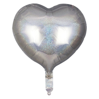 Ballons de fête de mariage en forme de coeur laser de 18 pouces
