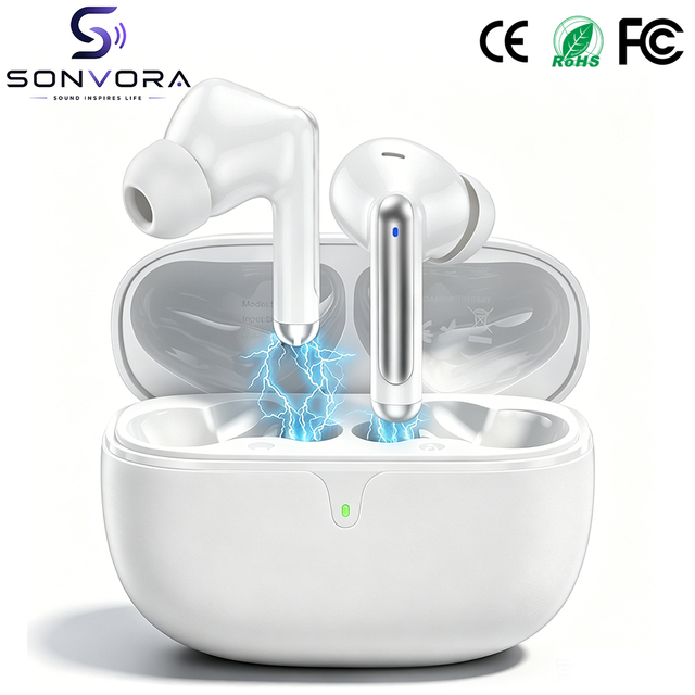 OEM Custom Logo S65 Wireless in Ear TWS Earbuds,JL V5.4 Chip IPX7 Waterproof 20ms Low Latency Earphones Bulk Order