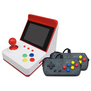 A6 Retro Mini F C oyunu Arcade kırmızı ve beyaz makine dahili 360 çift kolu Retro el Mini oyun Arcade