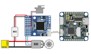 Adaptateur de drone MATEK CAN-L4-PWM AP_PERIPH, ESCs métalliques unisexes, capacités DShot, compatible ArudPilot, fabriqué en Chine dans le Guangdong - Product Image 2