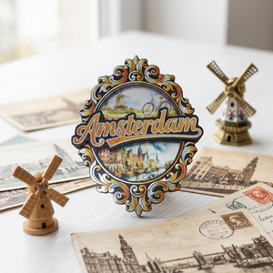 Imanes Personalizados de Recuerdo con Diseño de <span class=keywords><strong>Amsterdam</strong></span>, Impresión en Lámina de 3 Capas - Product Image 5