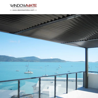 Lamelles en aluminium incurvées décoratives et inclinables pour façade de jardin/bâtiment