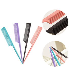 Herramienta <span class=keywords><strong>de</strong></span> salón <span class=keywords><strong>de</strong></span> peluquería, peine <span class=keywords><strong>de</strong></span> PP con mango para recoger el pelo, distribución <span class=keywords><strong>de</strong></span> cabello, cola puntiaguda, corte <span class=keywords><strong>de</strong></span> carbono, peine <span class=keywords><strong>de</strong></span> cola <span class=keywords><strong>de</strong></span> rata - Product Image 3