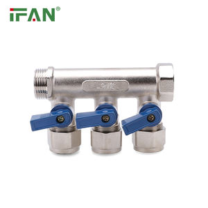IFAN Fabricantes Água <span class=keywords><strong>Manifold</strong></span> Controle Manual PEX <span class=keywords><strong>Manifold</strong></span> 3 Way Latão Válvula Manifolds - Product Image 6