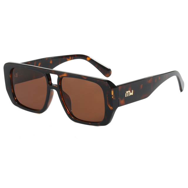 Superhot Eyewear 39261 Fashion 2024 Retro Classic Square Pilot Flat Top UV400 Outdoor Vacation Sunglasses