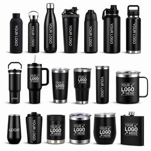 Custom logo Printed Personalized Holiday Promotion Event Gifts Water Bottle Insulated Travel Coffee Mug Stainless Steel Tumbler - Product Image 1