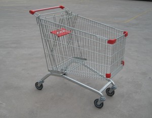 Carrito de Compras Grande de 240L con 4 <span class=keywords><strong>Ruedas</strong></span> para Supermercados, Carrito de 240L para Supermercados Europeos - Product Image 2