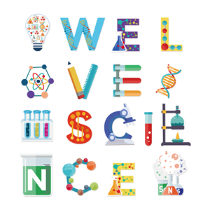 BA356 Striscione <span class=keywords><strong>di</strong></span> Carta 'Amiamo la Scienza' Ghirlanda per Feste <span class=keywords><strong>di</strong></span> Chimica per Bambini Decorazione per Festa del Scienziato Pazzo - Product Image 6