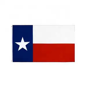 Bandera del estado de Texas, 100% poliéster, 3x5 pies, barata, venta al por mayor