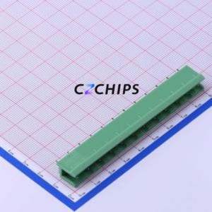 KF2EDGV-7.62-12P Plug-in Terminal Block Through hole,P=7.62mm Connector Board-to-Board / Socket - Open 1x12P 7.62mm Green - Product Image 1