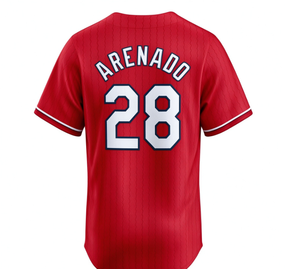 เสื้อเบสบอลคาร์ดินัลส์ เมนส์ เรด ซิตี้ คอนเน็คท์ รุ่นอารีนาโด # 28 โกลด์ชมิดท์ # 46 วอล์คเกอร์ # เสื้อแฟนคลับแขนสั้นปักชื่อหมายเลข 18 - Product Image 2