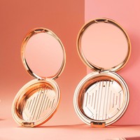 D59MM boîtier de poudre Compact de luxe emballage de poudre Compact de marque privée boîtier de poudre vide avec miroir et houppette